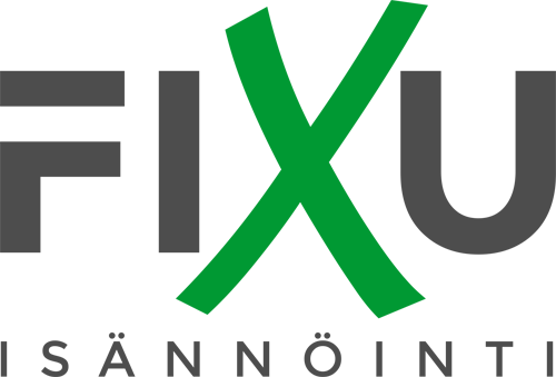 Fixuisännöinti logo tummalla tekstillä